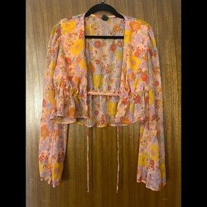 Floral Sheer Blouse